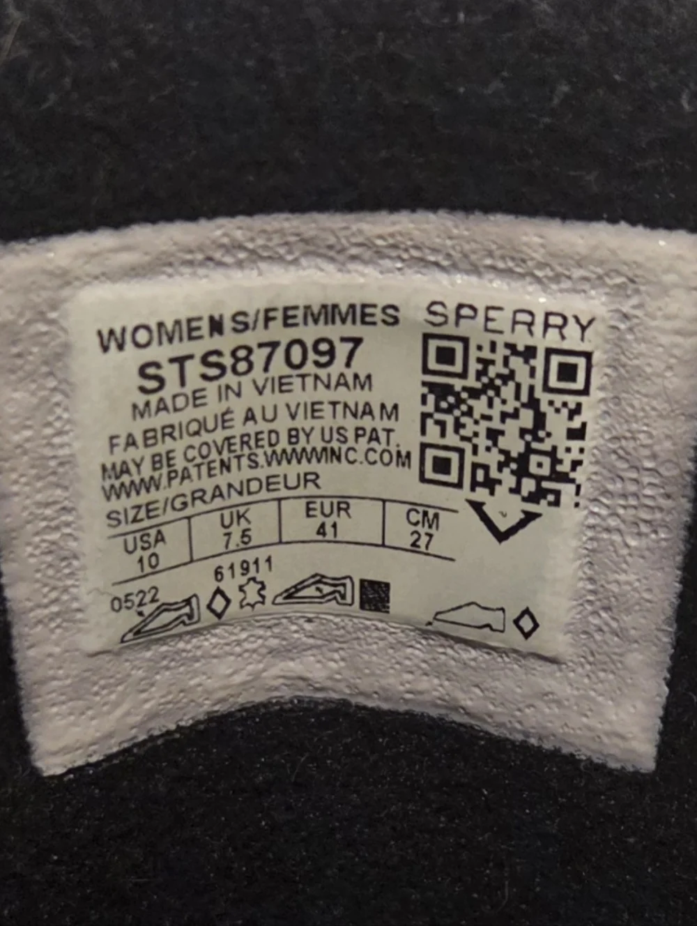 Sperry Women's Black Lace-Up Duck Boots - Picture 3 of 3